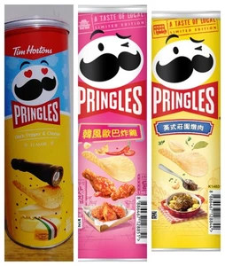 3× Pringles potato chips, variety flavours 80g-110g each - Bild 1 von 5