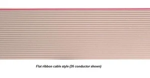 40 Conductor Flat Ribbon Cable, Gray PVC, 25 foot roll - Picture 1 of 1