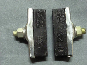 Par de pastillas de freno de varilla de bicicleta Raleigh Phillips con cromo nuevo en stock - Imagen 1 de 3
