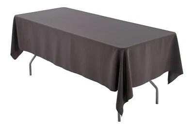 60" x 102" Rectangular Seamless Tablecloth For Wedding Restaurant Banquet Party - Image 1 of 3