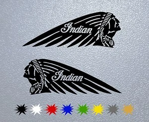 MOTORCYCLE STICKER VINYL INDIAN CHIEF PEGATINA VINIL DECAL - Foto 1 di 2