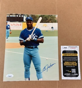 JSA Authentic Signed Bo Jackson Auto 8x10 Photo Vintage Royals Baseball - Picture 1 of 1