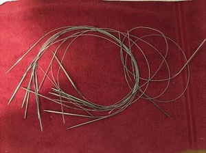 Stricknadeln Metall Rund 12 unbekannte Größe & Marke - Bild 1 von 4