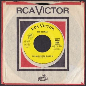Don Bowman 45 RPM Folsom Prison Blues #2 / House of the Setting Sun (1968) - Picture 1 of 2