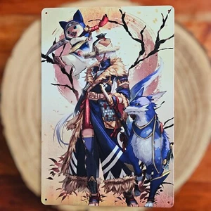 🍀 Blechschild Metallschild Gaming Monster Hunter Tin Sign - Bild 1 von 2