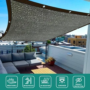 12x12 Shade Cloth for Garden with Grommets,Sun Shade Mesh Outdoor for Plant - Picture 1 of 3