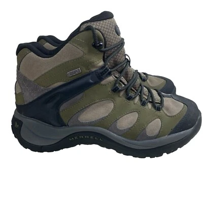 Merrell Reflex 3 Mid Select Dry J77274 Moss Tan Suede Trail Hiking Shoes Size 10 - Image 1 of 4