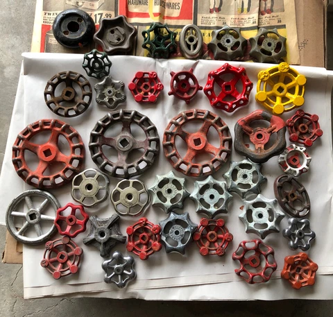 36 Vintage Water Knobs Taps Plumbing Garden Decor Crafts Cover