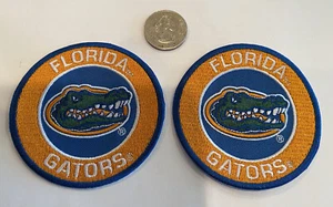 2-UF UNIVERSITY OF FLORIDA GATORS EMBROIDERED IRON ON PATCHES 3"x 3” Bea - Picture 1 of 3