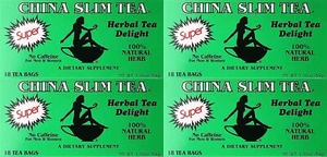 【Pack of 4】China Slim Tea Super Slim Dieter's Delight All Natural 18 Tea Bags*4 - Picture 1 of 5