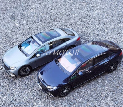 NZG 1:18 Benz EQS 2022 Pure Electric Vehicle Diecast Model Car Blue/Black/Gray - Image 1 of 4