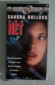 sandra bullock THE NET  dennis miller  VHS VIDEOTAPE NEW corner dings  - Picture 1 of 2