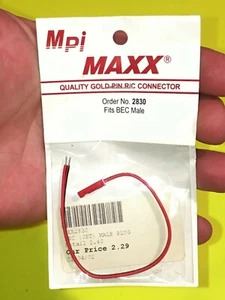 VINTAGE RC MPI MAXX #2830 ~ BEC (JST) STECKER GOLD PIN STECKER - Bild 1 von 6