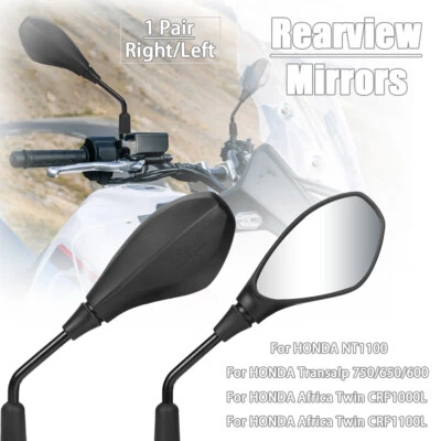 Espejos retrovisores laterales para Honda Transalp 750 650 600 NT1100 CRF1000L CRF1100L Foto 1 de 4