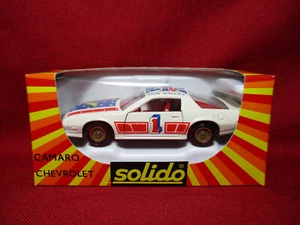 1/43 Scale Chevy Camaro Ron Bailey Racing Vintage Solido MIB France Model Car B - Picture 1 of 3