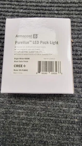 Armacost Lighting PureVue Dimmable Bright White LED Puck Matte Black | 223413 - Picture 1 of 1