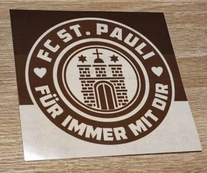 1x St.Pauli Aufkleber Sticker 10x10cm FC Sankt Pauli Bundesliga Derby Hamburg - Picture 1 of 3