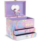 Jewelkeeper Unicorn Jewellery Box For Girls With 2 Drawers, Cotton Candy