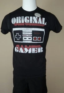 NES NINTENDO ENTERTAINMENT SYSTEM ORIGINAL GAMER BLK SMALL SM MENS TEE SHIRT NEW - Picture 1 of 1