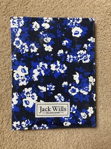 Jack Wills Passport cover, Blue/ black patterned, New - Picture 1 of 3