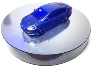 Greenlight 1:64 Custom Navy Blue Ford Fusion Unmarked Police Car With LED lights - Picture 1 of 4