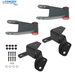 4" Drop Kit Leveling Lowering Shackles Hangers For Ford F150 F100  1973-1996 - Picture 1 of 11