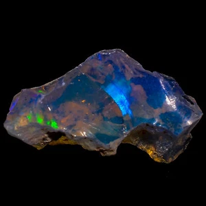 Natural Welo Fire White Ethiopian Opal Rough Gemstone 9 Ct. 22X12X9 mm EE-43211 - Picture 1 of 3