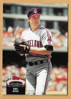 ERIC KING CLEVELAND INDIANS #125 - TOPPS STADIUM CLUB NM-MT 1992 - Image 1 of 2
