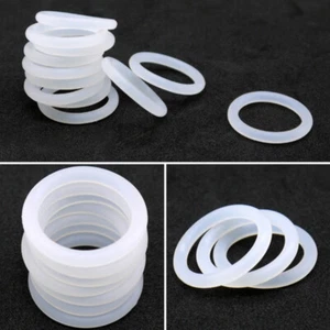 φ3-5mm White O Rings Seals Washer Cross Section Food Grade Clear Silicone Rubber - Picture 1 of 8