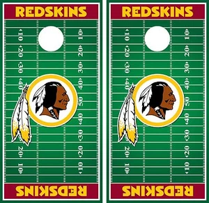 Football Field Cornhole Board Decal Wrap Wraps: CHOOSE YOUR TEAM! - Picture 1 of 22
