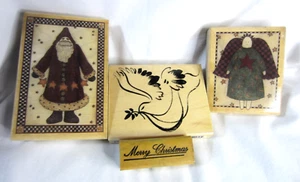 Weihnachten Urlaub montiert Gummistempel Menge mit 4 Briefmarken - Bild 1 von 3