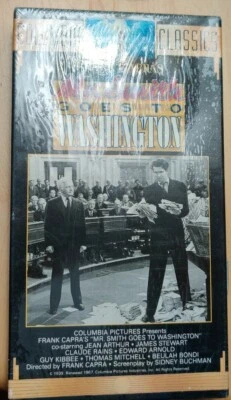 Mr. Smith Goes to Washington VHS Sealed James Stewart Jean Arthur Frank Capra Foto 1 de 3