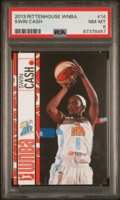 2013 Rittenhouse WNBA Swin Cash PSA 8 Chicago Sky UCONN Huskies - Image 1 of 2