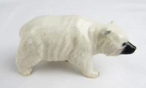 Vintage Hagen Renaker Miniature Polar Bear Figurine - Picture 1 of 8