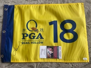 Jordan Spieth Signed Auto 2025 PGA Championship Flag Quail Hollow JSA COA - Picture 1 of 1