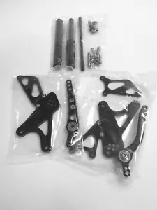 Yamaha R1 2009 - 2010 CNC Rearset Rearsets Foot Peg BLACK Best Deal - Foto 1 di 4