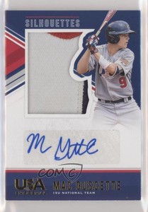 2018 Panini USA Baseball Stars & Stripes Jerseys Prime /25 Mac Guscette #56 Auto