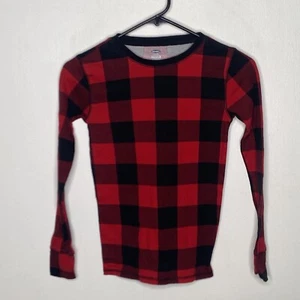 Old Navy Buffalo Check Pajama Top Boys Size XL 12 Long Sleeve Red NWOT - Picture 1 of 4