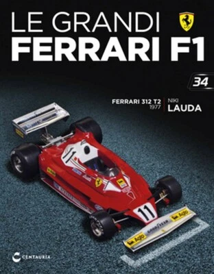 NEW 1:24 F1 FERRARI 312 T2 - Niki Lauda 1977 IXO +BOX +Magazine no Minichamps - Immagine 1 di 2