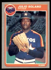 1985 Fleer Julio Solano 104 Baseballl Cards #363