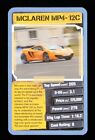 1 x carte Top Trump Top Gear 2 voitures cool - McLaren MP4-12C ≠ T20c