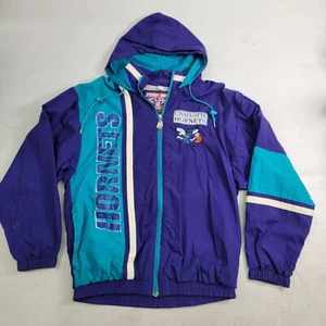 Rare Vintage 90s Mighty Mac Charlotte Hornets NBA Basketball Jacket Youth Boy XL - Bild 1 von 14