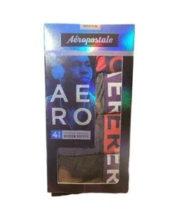 Aeropostale Men's 4 Pack Cotton Stretch Boxer Briefs Size Medium 32"-34" MSRP$45 - Picture 1 of 2