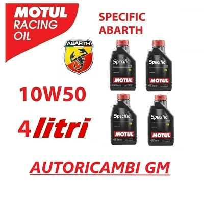 4 Litri Olio Motul Specific Abarth 0101 SAE 10W50 Fiat 500 Abarth 500 595 110282