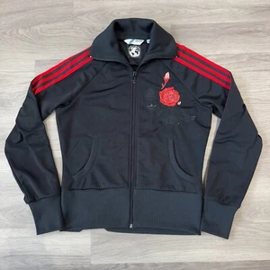 Adidas Jacket Womens Medium Black Materials Of The World Rose Originals Track - Picture 1 of 10