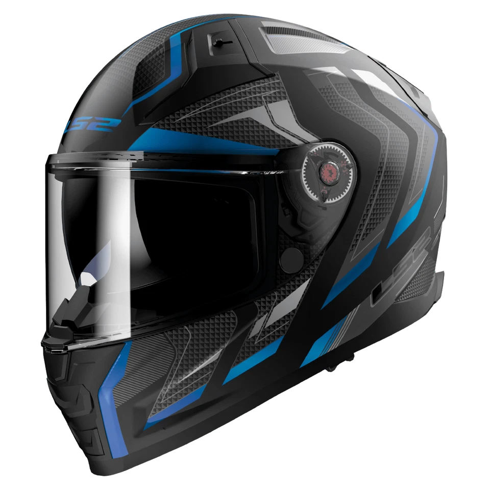 LS2 FF811 Vector II Integralhelm Alizer, schwarz-blau matt, Gr. S (55/56) - Bild 1 von 1