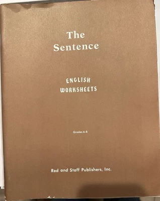 Rod And Staff The Sentence : English Worksheets & Teacher’s Edition — 第 1/4 张图片