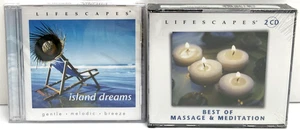 2 Lifescapes Best of Massage & Meditation & Island Dream 2 New Sealed - Picture 1 of 5