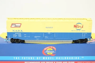 Athearn HO Scale NADX Nestle Chocolate 50' Plug Door Box Car #8209 NOS 7027 - Image 1 of 4