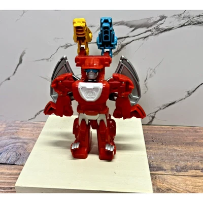 Playskool Heroes Transformers Rescue Bots HEATWAVE the Fire-Bot Dragon 4.5" - Image 1 of 4